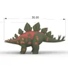 Ideas de evento de desfile de 20 pies de longitud al por mayor Dinosaurio de estegosaurio inflable Gigante para la venta Se puede personalizar el modelo de animales grandes