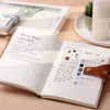Notebook Daily Planner Agenda Book Time Management Manual Manuel Notepad Couver de couverture en cuir souple