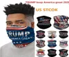 DHL 37 dagen ontwerper 2020 Trump American Election Ice Silk Sports Magic Turban Scarf Bandanas3d Print Dust Face Masks Skullcap FY64785959