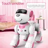 Intelligent Electronic Pet Rc Robot Dog Voice Remote Contrôle Touet Fun Singing and Dancing Robot Dog Childrens Birthday Gift 240424