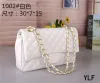 Top Borse Bags Luxuries Designer Women Borsa Custom Brand Borse Women's Leather Gold Chain Gold Crossbody Bianco Pink CHA007