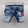 2024 Dernières couronnes de denim Designer Jeans en pierre usée des jeans de haute qualité Shorts en denim tailles européennes 28-38