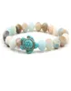 Drop Pulsera Punk Summer Style Sea Turtle Beads Bracelets for Women Men Tiger Eye Natural Stone Bracelet Jewelry8791456