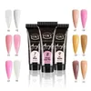 Nagelgel 12 bitar av professionell gel nagellack set förlängningsfärger kristall kvinnlig konst diy 15 ml q240507