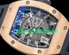 RM Luxury Watches Mechanical Watch Mills Rm010 Automatic Extra Large Date Rose Gold stG9