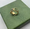 Lettre chic Femme Floral Ring Personomaire Golden Rings Simple Style Bague Anello Jewelry Wholesale4950307