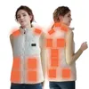 Carpets Unisex Thermal Vest USB Charging 15 Areas Heated Electric Waistcoats For Outdoor Camping Hiking