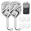 Pickleball-rackets set pickleball paddle set van 2 rackets en 4 pickleballs ballen augurk-ball racket met ballen sportaccessoire 240508