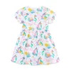 Mädchenkleider Sprung Messgerät Meerjungfrau Sommer Prinzessin Kleid Kurzärmelde süße Party Geburtstag Frog Childrens Clothingl240508