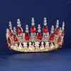 Haarklammern yy runde Braut Tiara Crown Crystal Hochzeit Stirnbänder Frauen Mädchen Kopfbedeckung Abschlusshändler Kopfschmuck Accessoires