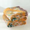 Couvertures Fleur Mandala Boho 100% Coton Tiron de coton Tapestry Litspread Throw Camp d'été Travel Plack Towels Sofa Sleep Cover Matte