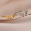 Обручальные кольца Skyrim Flying Angel Wings Женщины кольцо из нержавеющей стали кольца пальцы Kpop Fashion Fashion Band Jewelry Gitleding Подарок оптом