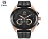 Fashion Luxury caesar Leather Strap Quartz Chronograph Waterproof Rose gold Male Sports Mens Watches Brand Wristwatch Watch Men5106857