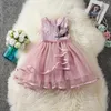 Robes de fille fleur pour filles princesse Dess Birthday Casaul School Portez bébé pour enfants robe de fête