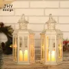 Держатели 2pcs декоративные свечи фонарей винтажные винтажные подвесные свечи с фонаря