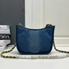 Sac de créateur rétro Denim Femmes Tote Sacs Blee Blue Blue Sous-bras Luxury Luxury décontracté Double chaîne Bagure croisée Mini Sac à main sac à main