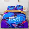 Beddengoed stelt rocket league beddengoedset voor de sprei single twin full queen king size auto rocket league bed set childrens slaapkamer duvetcover j240507