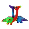 Koel dinosaurus 5inches siliconen rookpijpen tabakolie brander dab rigs dierhandpijp voor droog kruiden met glazen bedwelmende beker bong 11 ll