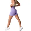 NVGTN Scrunch sömlös shorts spandex shorts kvinna fitness elastisk andningsbar höftlyftande fritidsport som kör 240426