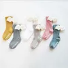 Kids Socks New Baby Girls Knee High Socks Angel Wing Summer Autumn Cotton Socks Solid Candy Color Children Toddler Short Socks For Kids