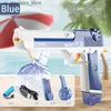 Sand Play Water Fun Beach toy summer fully automatic water gun with charging light continuous shooting party game childrens space splash gift Q240408