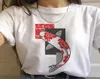 Japan Koi Fish Graphic Print T -Shirt Frauen 2020 Neue Sommer Mode White Tops T -Shirt Harajuku Ästhetik Vintage weibliche T -Shirt x069828171