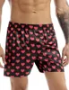 Underpants Herren -seidige Satin -Boxer -Kurzfilme lieben Sie Valentinstag Special Pyjama Nachtwäsche Unterwäsche Sommerboden für Valentinstag