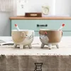 Mugs Creative Japanese Style Cute Cartoon Fun Ceramic Cup Mug Couple Coffee With Spoon Dog Gift Tumbler Travel