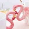 Mokken 400 ml 3d stereo flamingo koffie mok schattig dier keramische cartoon paar melkbeker creatief met handvat grappig