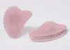 Facial Natural Pink Crystal Quartz Jade Guasha Board Chinois ACUPUNCTURE Stracage outil Massage de massage du corps Gua Sha Board SC4426934