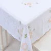 Table Cloth 135x180CM Orange Blue Flower Golden Colour PVC Tablecloth Water Oil Proof Cover Quality Kitchen Antependium