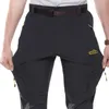 Calças masculinas Calças de caminhada elástica ao ar livre para homens de verão secagem rápida e calça de viagem respirável de alta elasticidade de pesca e escalada L-5xl J240507