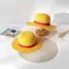 Детская кепка Luffy Strail Hat для детей косплей аниме наряжать ParentChild Sun Shade Performance 240430