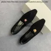 the row The * row sheep reverse velvet crystal diamond mandarin duck flower happy shoes square head solid color simple casual comfortable flat heel shoes 0VVC