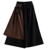 Pantaloni da donna Superaen primavera/estate 2024 Design cinese sciolto Mosaico a due pezzi gamba larga
