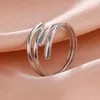 Anneaux de mariage skyrim en acier inoxydable anneau géométrique irrégulière gold couleurs ouvertes anneaux de doigt 2024 Gift à tendance tendance minimaliste pour femmes