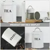 Bouteilles de rangement 3 pcs pot de cuisine thé de thé à thé