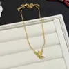 Brand new necklace Vintage matching simple letter short thin collarbone chain designer Necklaces temperament star female matching Love Couple Jewelry