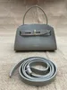 Fla F Family Mini Genie Fashion Small Square Leather One Shoulder Crossbody Handheld Cowhide Womens Bag 240429