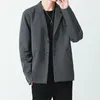 Мужские куртки 2024 весна/лето повседневный костюм японский свободный издание твердый цвет маленький стиль