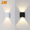 Wall Lamp 2W LED Outdoor Waterproof Garden Lighting Indoor Bedroom Living Room Stairs Light