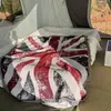 Одеяла Винтаж старый британский флаг профсоюза Джек Дизайнер Дизайнер диван диван на крышку бросание одеяло Гобеленское покрывало