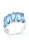 LuckyShine New Arrival Full New Oval Sky Blue Topaz Gemstone 925 Sterling Silver Plated For Women Charm Gift Party Rings Jewelry R9752769