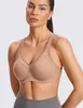 Sous-vêtements actifs à haut impact Sports Bra Raceback Sous-armatures sous-emprises légèrement rembourrées Tops Fitness Sportswear Underwear Femmes plus cuives D240508