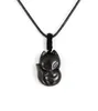 Women Men Natural Obsidian Pendant Necklace Handmade Carved Gem Stone Animal Adjustable Rope Reiki Lucky Amulet Jewelry3353294