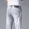 Jeans de jeans para hombres Jeans para hombres Spring/Summer Nuevo gris claro gris claro Pantalones casuales de alta gama para hombres 0ee2