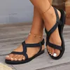 Sıradan Ayakkabı Kadınlar İçin Yaz Düz Sandalet 2024 Plaj Etek Terlikleri Yürüyüş Tasarımcısı Konforlu Klasik Kadınlar Flip-Fark
