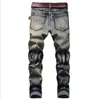 Mäns jeans 2021 Hot Fashion Mens Brand Biker Jeans Original Retro Stretch Straight Men denim byxor plus storlek 29-42 T240507