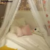 Baby Room Mosquito Net Kid Bed rideau canopy Round Crib Netting Bed Tent Baldachin Decoration Girl Bedroom Accessoires Dropship 240506