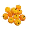 Fleurs décoratives 12pcs Pumpkins artificiels légumes pour l'automne Halloween Thanksgiving Porch Holiday Party Party Decorations